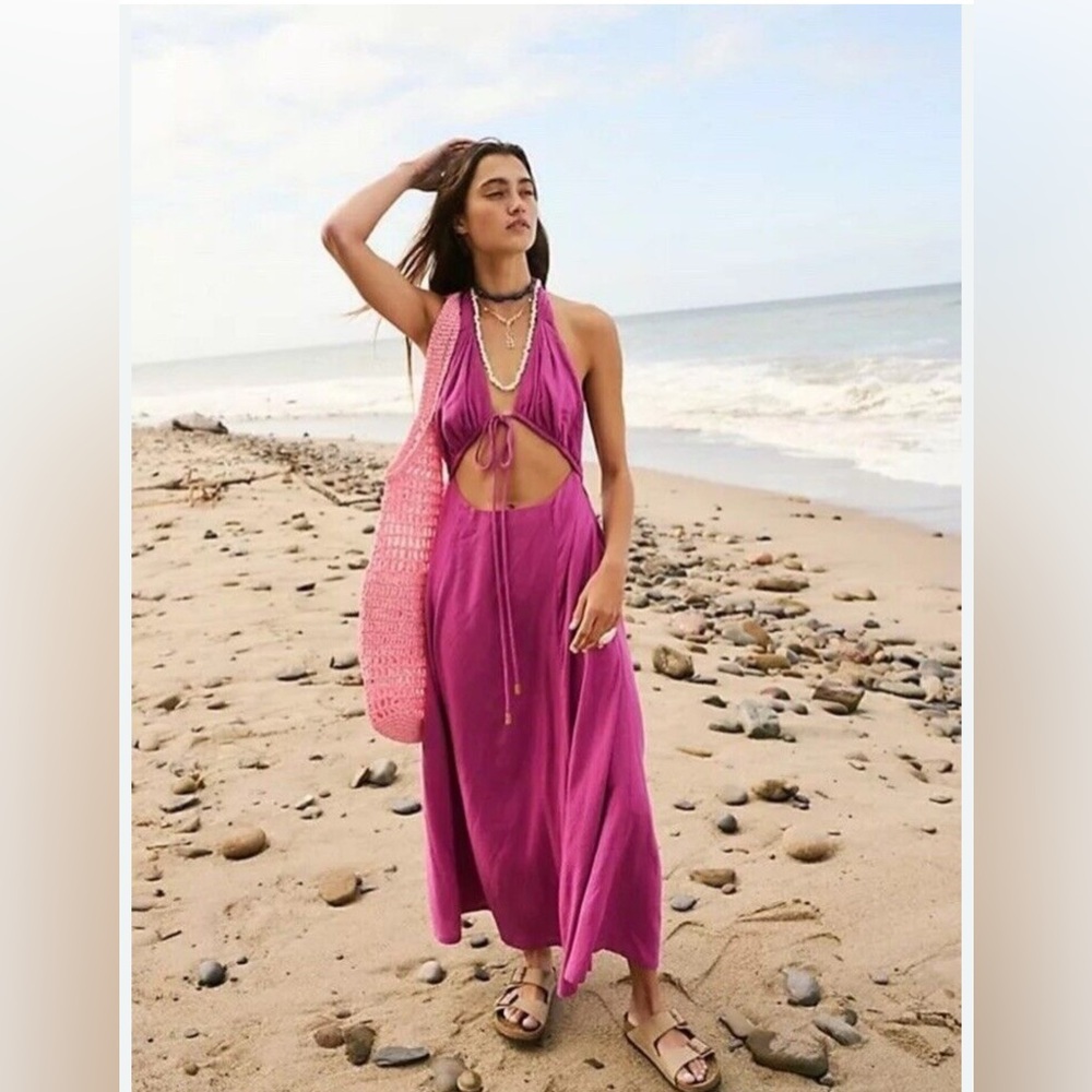 NWT FREE PEOPLE GOT A CRUSH MIDI DRESS